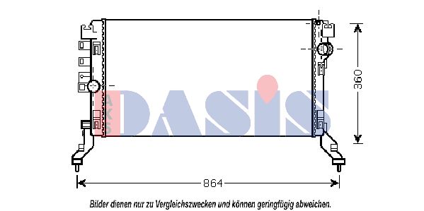 AKS DASIS Radiaator,mootorijahutus 180071N